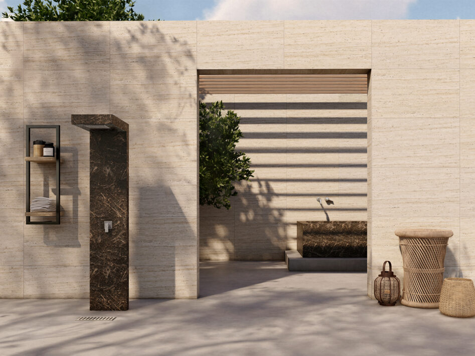 KORTA DESIGN-OUTDOOR-SHOWER-MARBELLA-MATERIAL-PORCELAIN-MARAZZI-SAMPLE-SAINT-LAURENT-PROJECT-LOCATION-SAUDI-ARABIA-CLIENT-PRIVATE-VILLA-